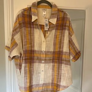 L*space button up blouse - size L